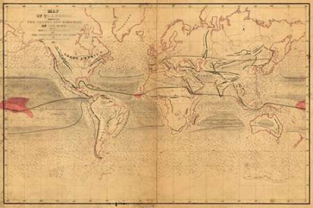 World Winds in Navigation Canvas Art - Captain Charles Wilkes (12 x 18)