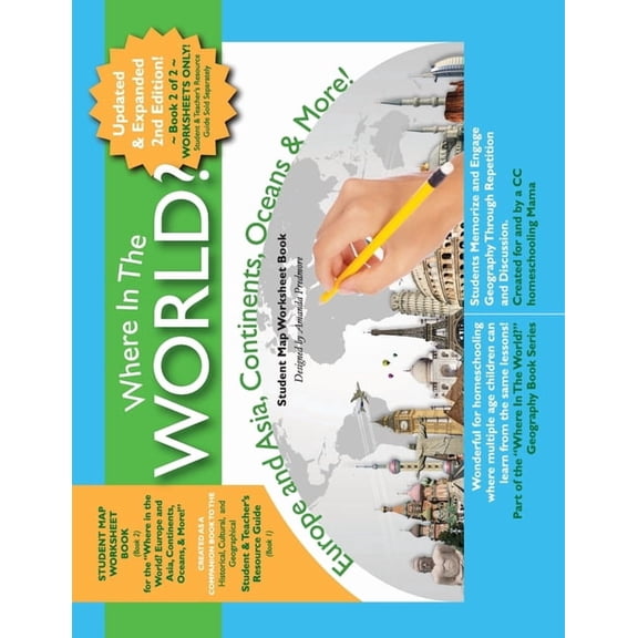Where in the World? Where in the World? Europe and Asia, Continents, Oceans, & More - Student Map Worksheet Book: Europe and Asia, Continent, Book 2, (Paperback)