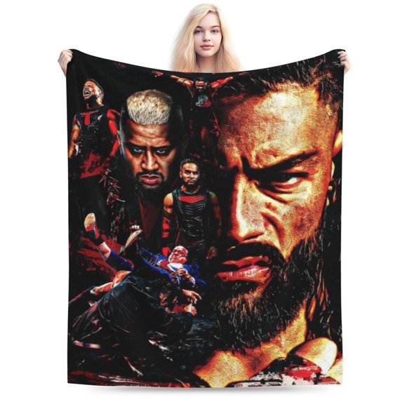 World Wrestling Entertainment Blanket, Super Soft Throw Blanket For Couch Sofa Bed, Cozy Lightweight Warm Flannel Blanket, 80"X60"