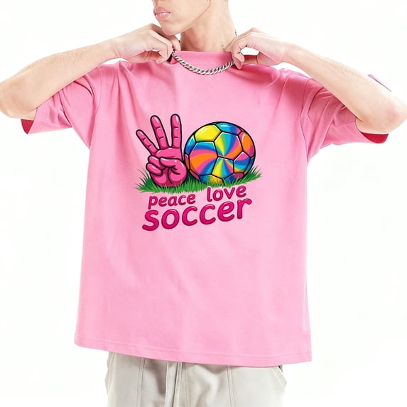 World and Cup Soccer Shirt 𝓴𝓲𝓭𝓼 OdeJous Pink T-Shirt for Boygirls,S