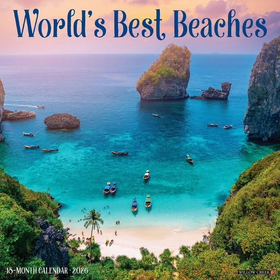 World's Best Beaches 2026 Wall Calendar, (Paperback)
