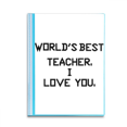 thumbnail image 1 of World best Deskmate I Love You Quote Book Sheet Protectors Portfolio Binder Folder, 1 of 3