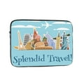 thumbnail image 1 of World landmarks 17 inch Portable Laptop Sleeve Compatible with MacBook Air Notebook Computer Case for Men Women College School Students, 1 of 7