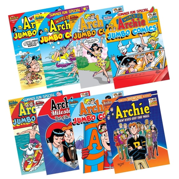 World of Archie Comics Digest Value Gift Pack (8 Pack) Featuring Archie Andrews and Jughead Jones