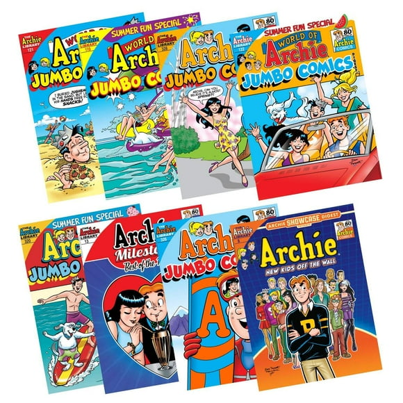 World of Archie Comics Digest Value Gift Pack (8 Pack) Featuring Archie Andrews and Jughead Jones