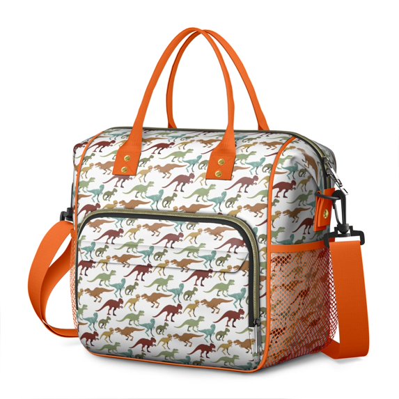 World of Dinosaurs Insulated Cooler Bag - Leakproof & Easy-to-Clean Lunch Tote for Men & Women