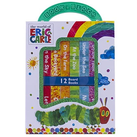 Pre-Owned World of Eric Carle, My First Library Board Book Block 12-Book Set - First Words, Alphabet, Numbers, and More! - PI Kids: 12 Board Books Hardcover