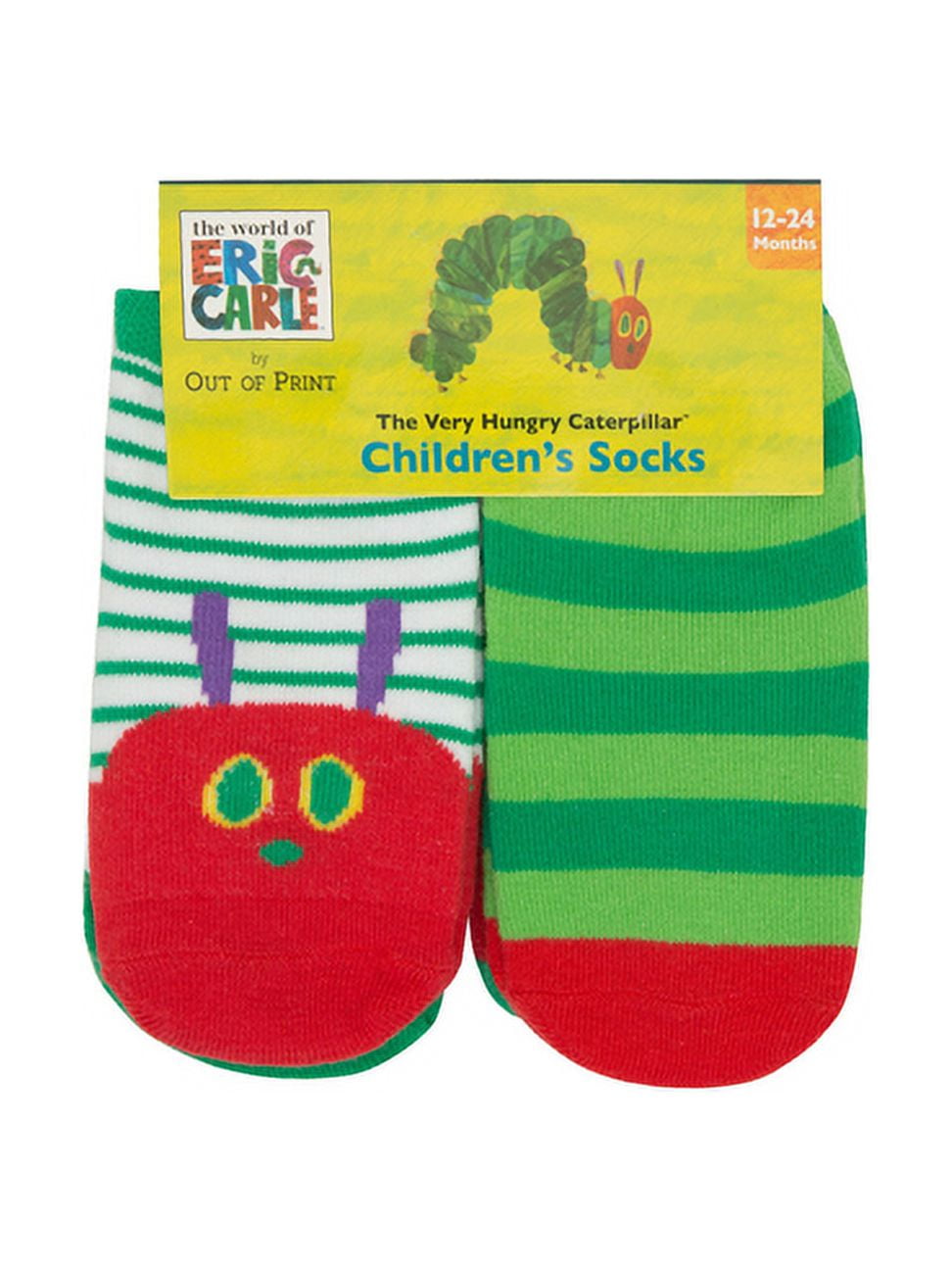 OUT OF PRINT World of Eric Carle: The Very Hungry Caterpillar Baby/Toddler Socks 4-Pack - 2t-3t (Other)