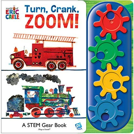 Pre-Owned World of Eric Carle: Turn, Crank, Zoom! a Stem Gear Sound Book [With Battery] (Board book) 1503735990 9781503735996