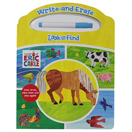 Pre-Owned World of Eric Carle - Write-and-Erase Look and Find - Wipe Clean Learning Board - PI Kids, 9781503754850, 1503754855, Paperback,