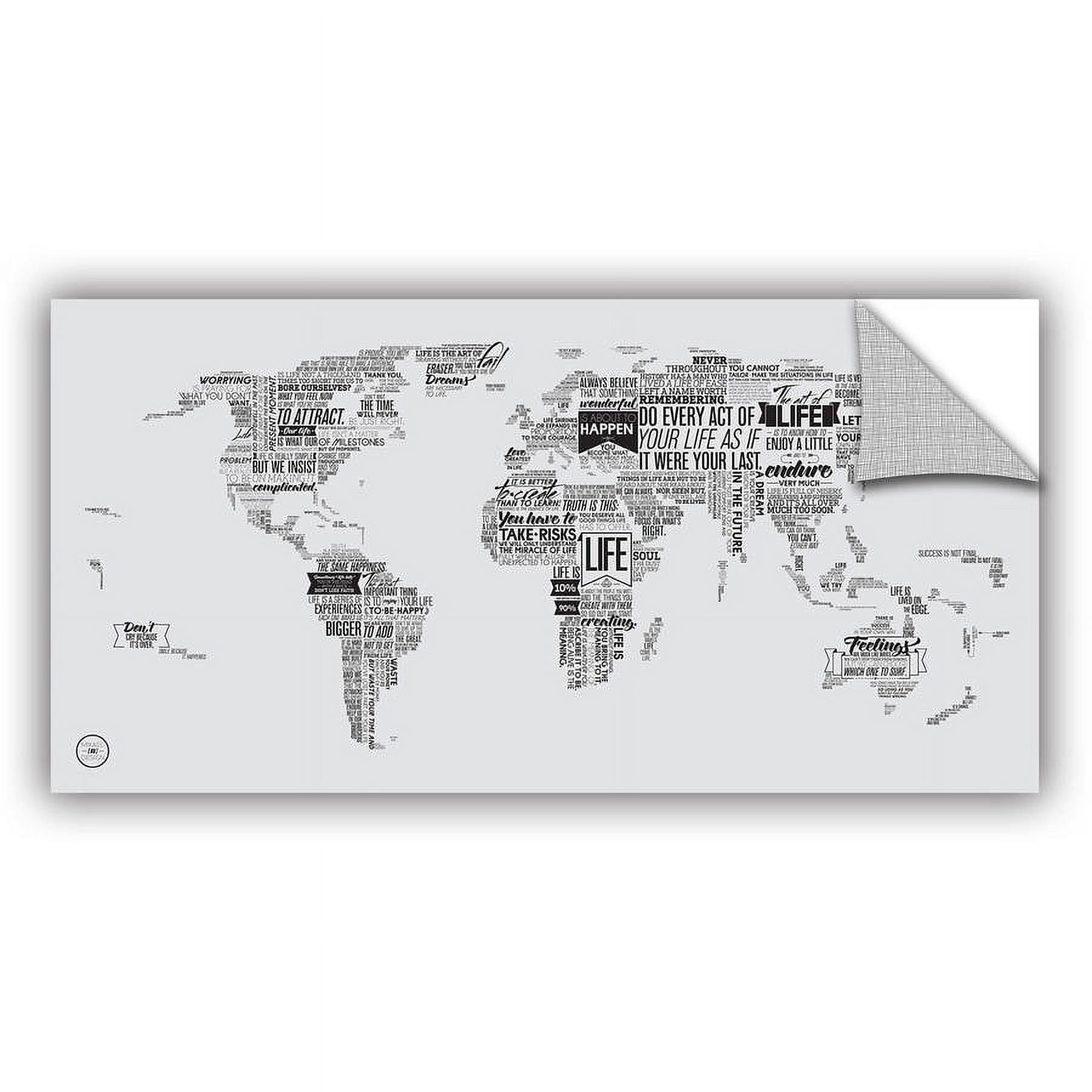 'World of Life: Plain I' Removable Wall Art Mural