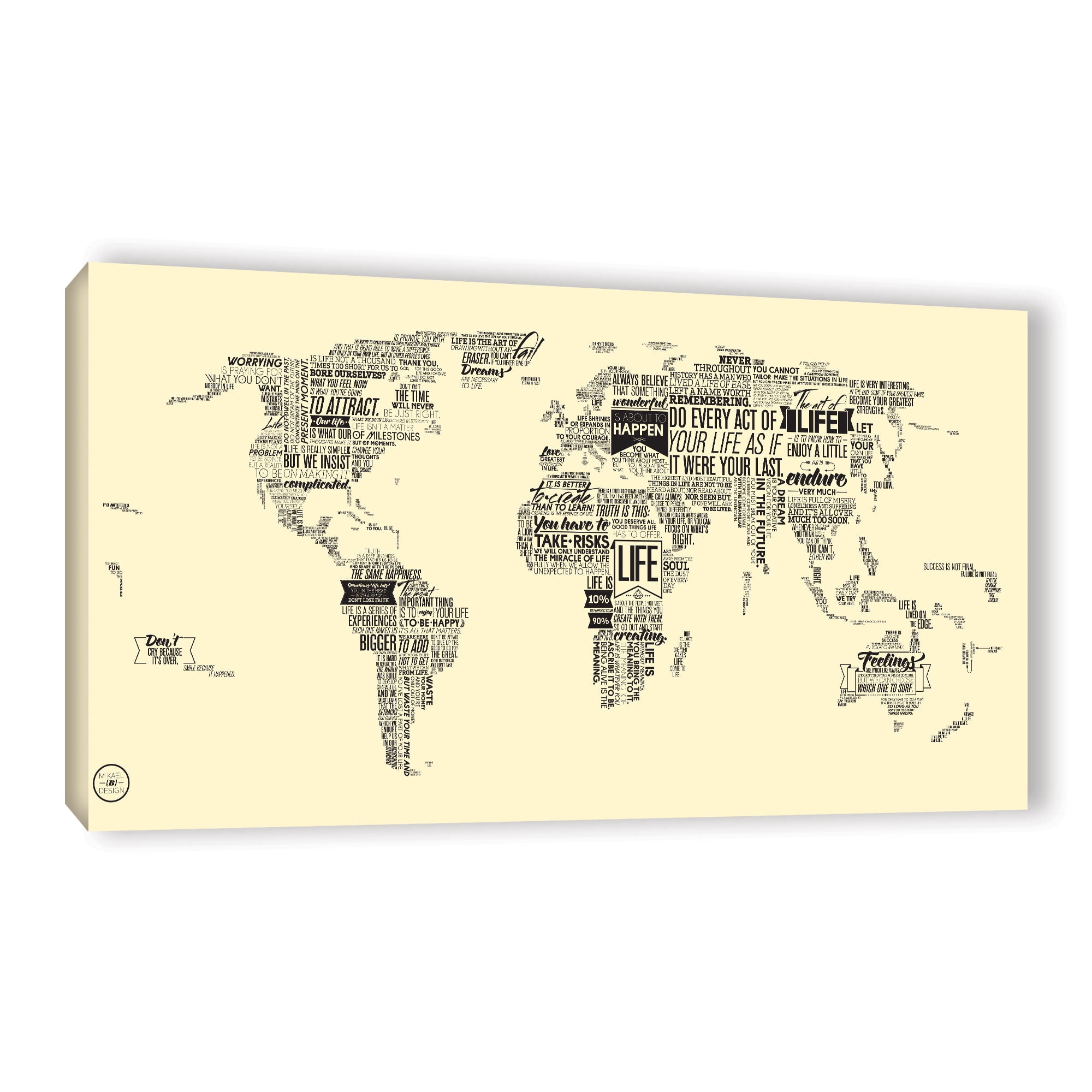 World of Life: Plain II' Gallery wrapped Canvas Art Print