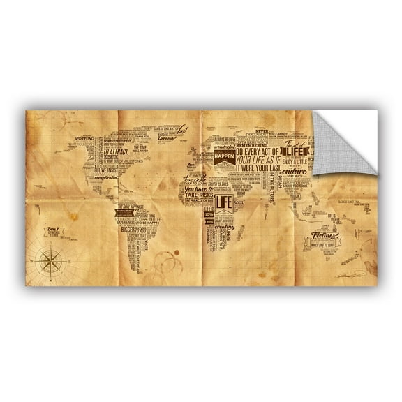 'World of Life: Sea Chart' Removable Wall Art Mural