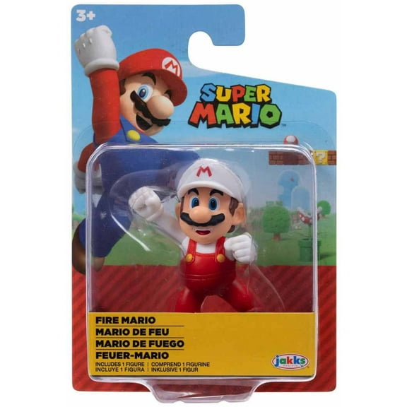 World of Nintendo 2.5" Mini Figure Fire Mario