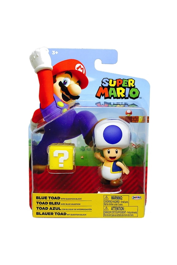 World of Nintendo 4" Figures - Toad w/ Question Block