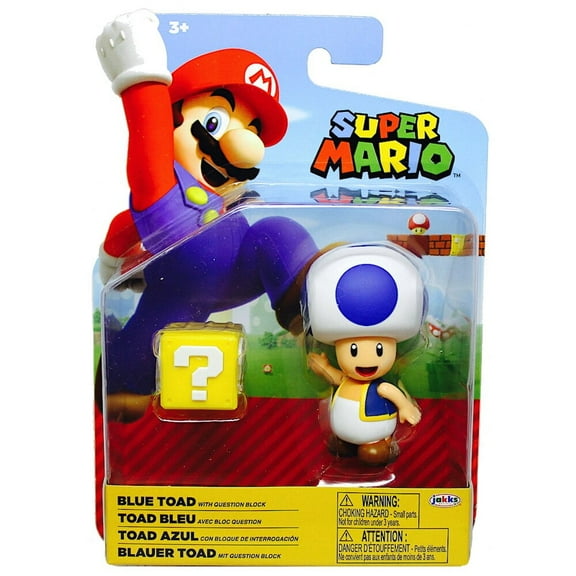 World of Nintendo 4" Figures - Toad w/ Question Block