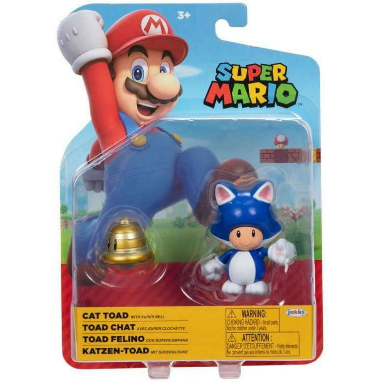 Jakks Super Mario 4 Inch World of Nintendo Series Cat Mario