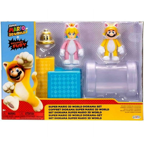World of Nintendo Super Mario 3D World Diorama Set (Cat