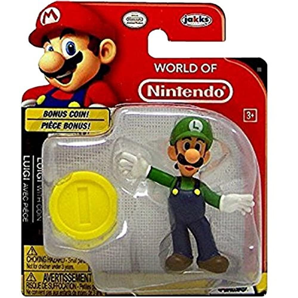 JAKKS PACIFIC World of Nintendo Luigi with Coin