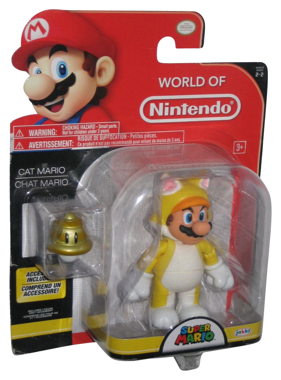 Jakks pacific Figure Super Mario Bros Feline Mario Nitendo 10 cm Golden