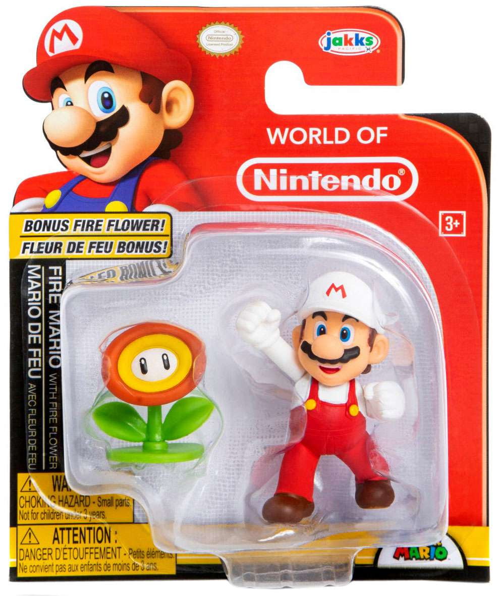 Super Mario - Figurine Mario & Fleur de feu - 06 - Jakks Pacific