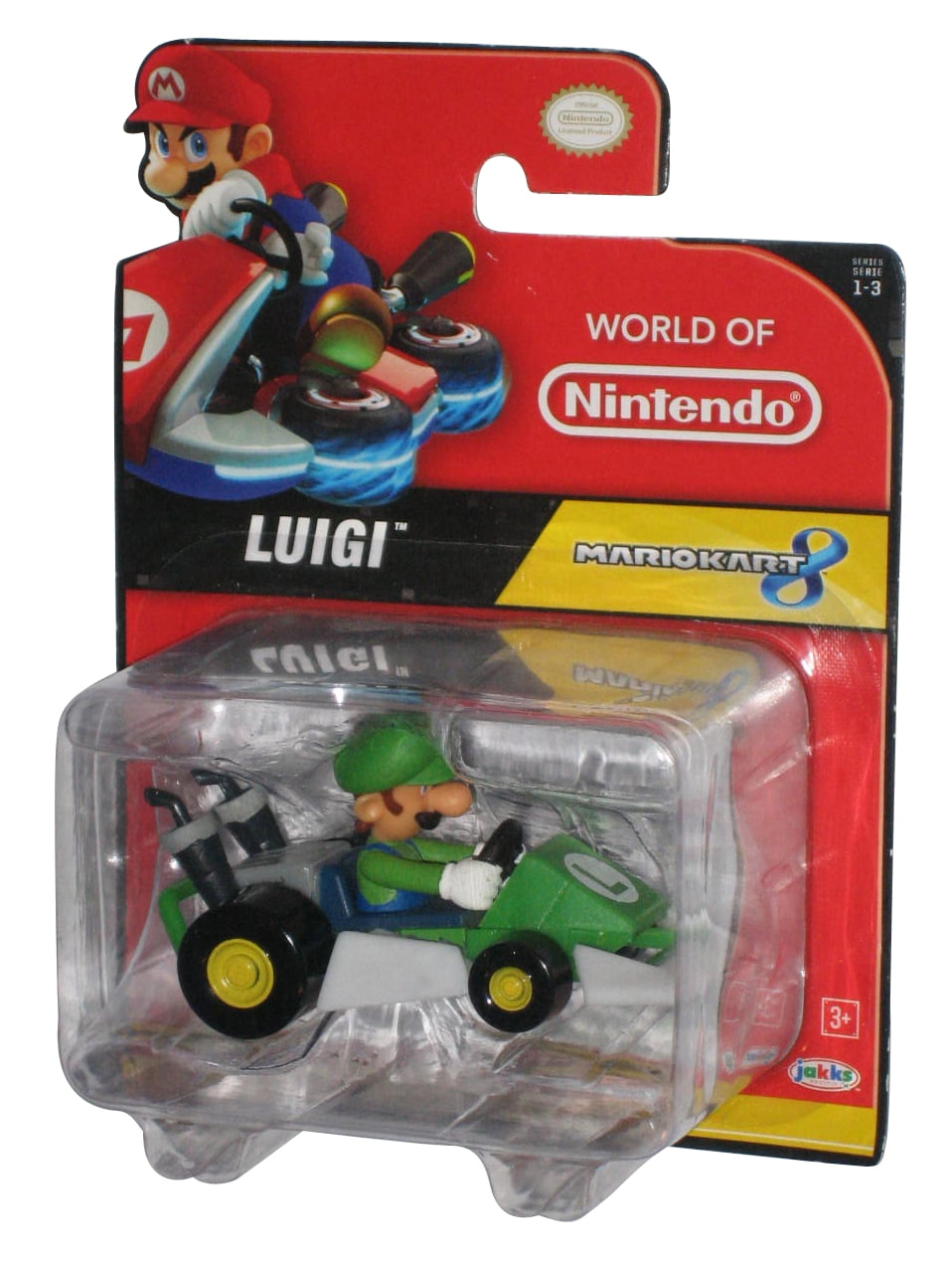 World of Nintendo Super Mario Kart 8 Luigi Jakks Pacific Figure