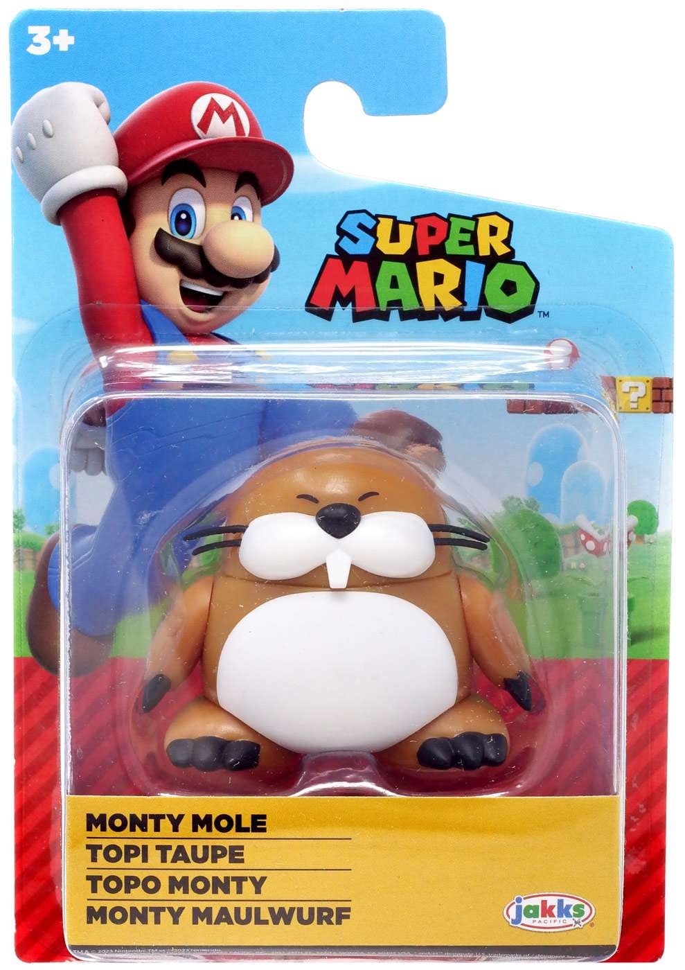 World of Nintendo Super Mario Monte Mole Mini Figure