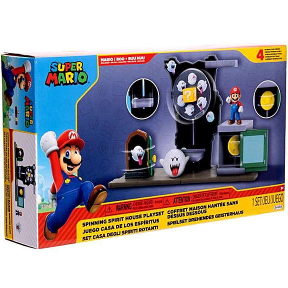 World of Nintendo Super Mario Spinning Spirit House Playset