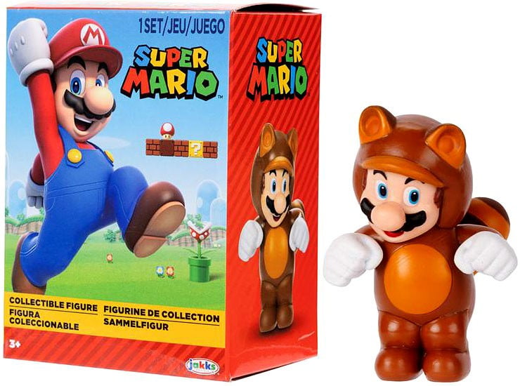 World of Nintendo Super Mario Tanooki Mario Collectible Mini