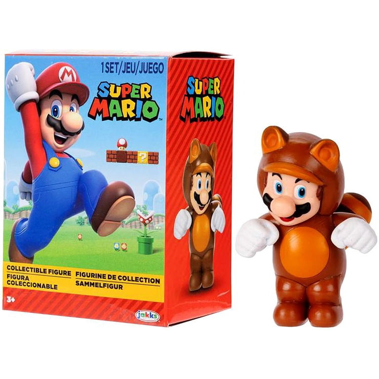 World of Nintendo Super Mario Tanooki Mario Collectible Mini