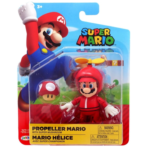 World of Nintendo Wave 16 Propeller Mario Action Figure (Red Mushroom)