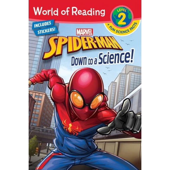 Pre-Owned World of Reading: World of Reading Spider-Man Down to a Science! (Level 2 Reader Plus Fun Science Facts) (Paperback)