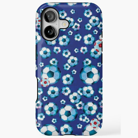 World of Soccer Balls Fun Pattern Case iPhone 17 11 12 13 14 15 16 Pro Max