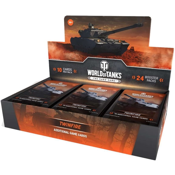 World of Tanks Strategy Card Game Twinfire Booster Box [24 Packs]