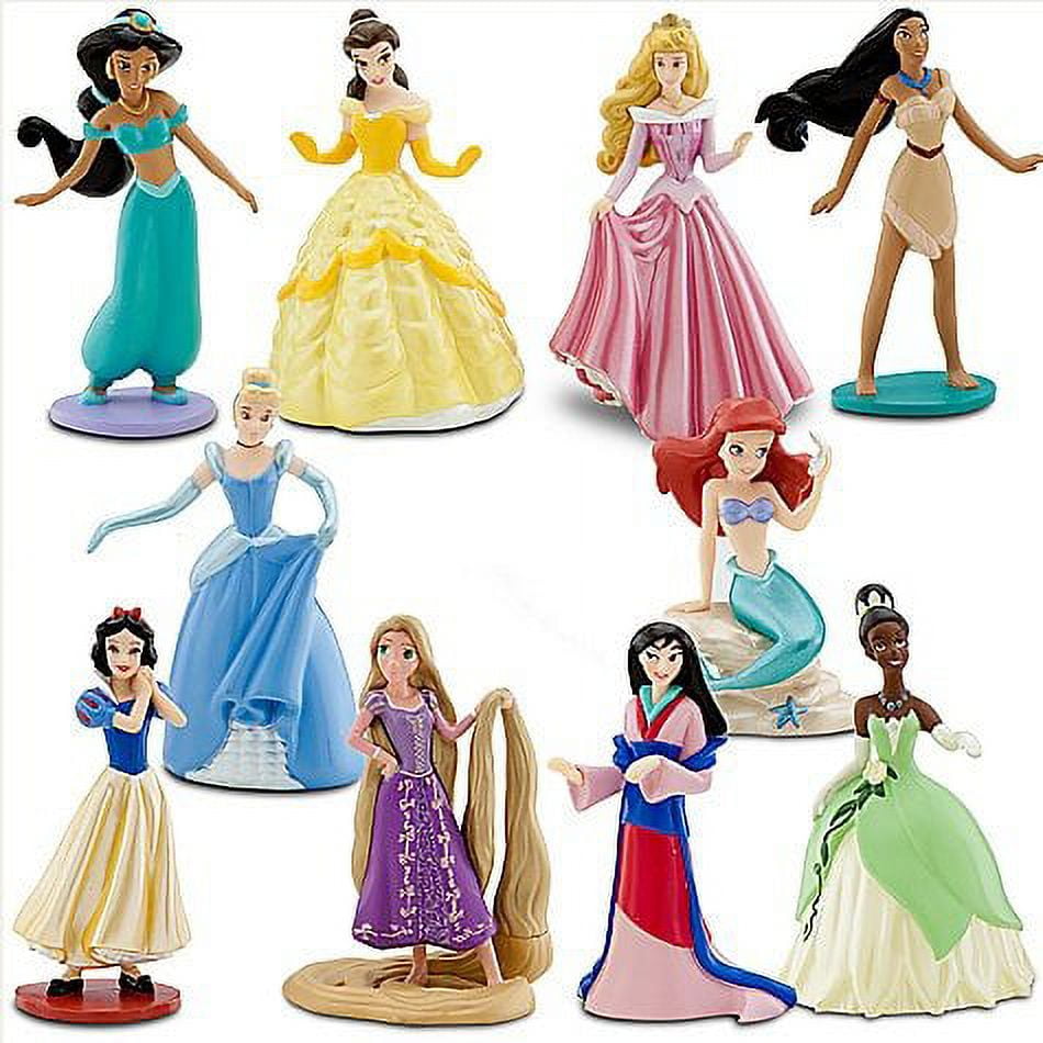 World of Toys Deluxe Disney Princess Figure Doll Playsets, PVC, 10