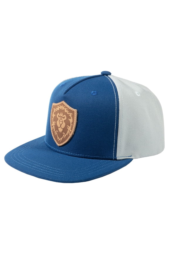 World of Warcraft Alliance Leather Emblem Snapback Hat