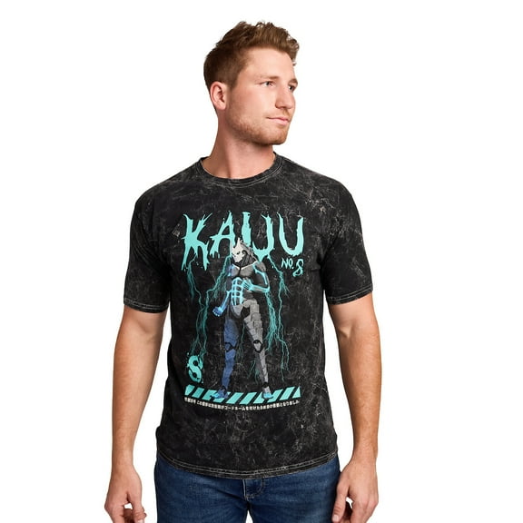 Kaiju No. 8 Kauu Men's Black Cloud Wash Short Sleeve Tee  -Medium