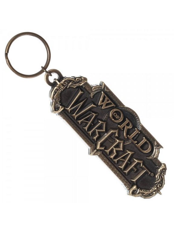 World of Warcraft Sculpted Logo Metal Keychain