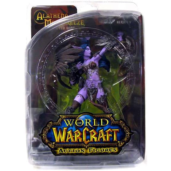 World of Warcraft Series 5 Alathena Moonbreeze with Sorna Action Figure (Night Elf Hunter)