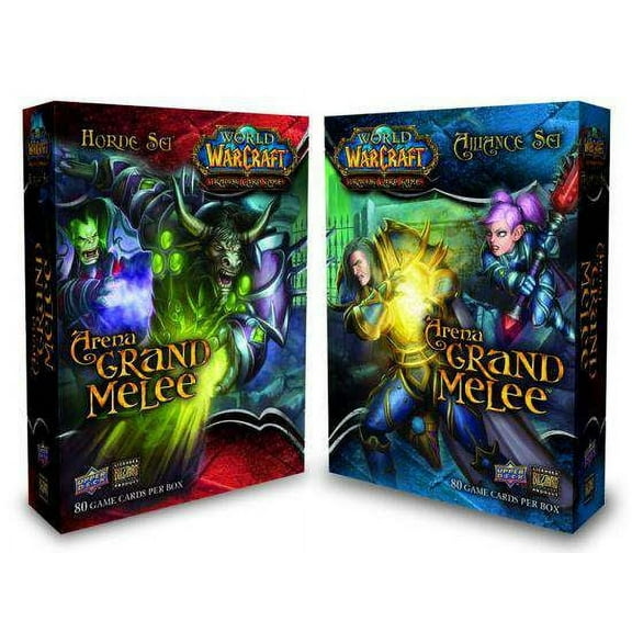 World of Warcraft Trading Card Game Arena Grand Melee Set of 2 Boxes (Alliance & Horde)
