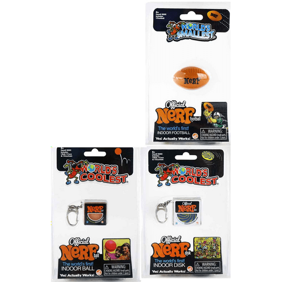 Worlds Smallest Nerf (Bundle of 3)