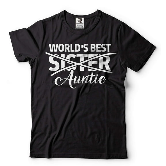 World's Best Auntie Shirt Aunt Gift Auntie New Aunt Shirt Promoted To Auntie Tee Sister Aunt Shirt
