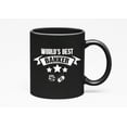thumbnail image 1 of World's Best Banker, Appreciation Quotes, Bankers, Black 11oz Ceramic Mug, 1 of 5