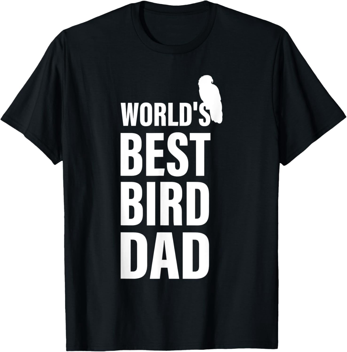 World's Best Bird Dad Funny Parrot Lover Men's Graphic T-Shirt Retro ...