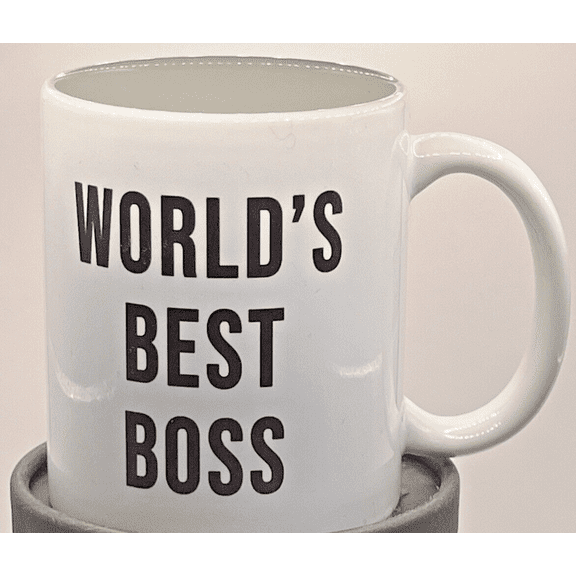 World's Best Boss Mug Gift Fun Novelty Present Printed Print Funny Office,11oz