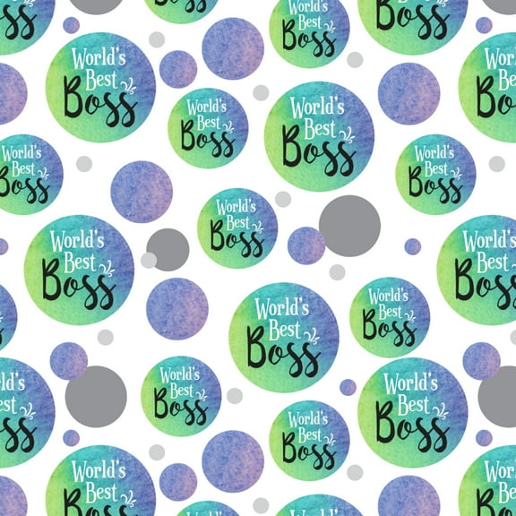 World's Best Boss Premium Gift Wrap Wrapping Paper Roll