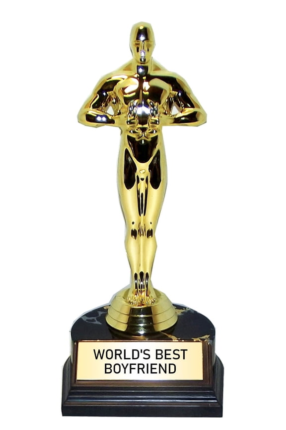 World's Best Boyfriend Trophy Plastic 7"