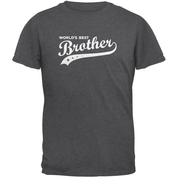 World's Best Brother Dark Heather Adult T-Shirt - 5X-Large