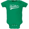 thumbnail image 1 of World's Best Brother Kelly Green Soft Baby One Piece - 0-3 months, 1 of 1