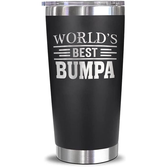 World''s Best Bumpa Stainless Steel Travel Tumbler 20Oz - Best Bumpa Tumbler 20oz - Father''s Day Gift - Birthday Gift For Dads - Bumpa Coffee Mug